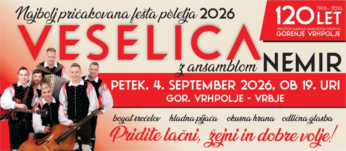 Gasilska veselica PGD Vrhpolje